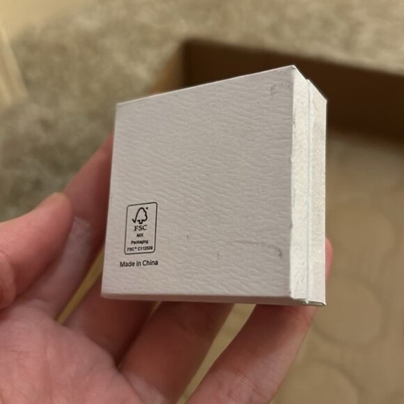 Authentic Pandora Rose Gold Pave Purple Pansy Flower Dangle Charm - Picture 4 of 5